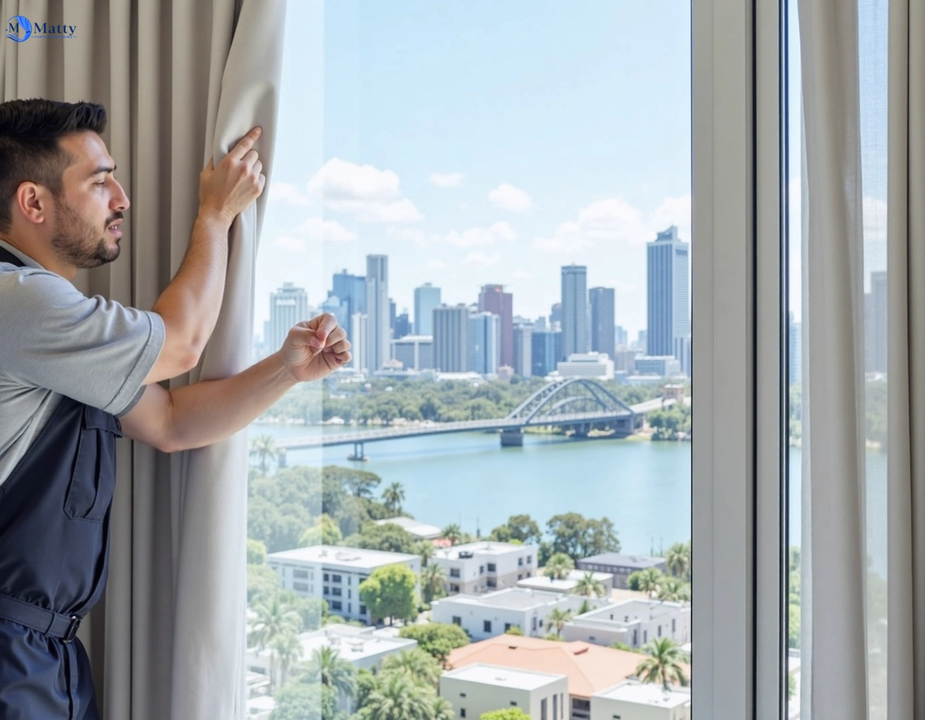 Professional curtain steam cleaning service banksmeadow-nsw QLD by Matty Curtain Cleaning