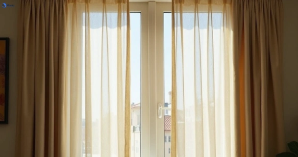 Dusty and dull curtains in banksmeadow-nsw before steam cleaning